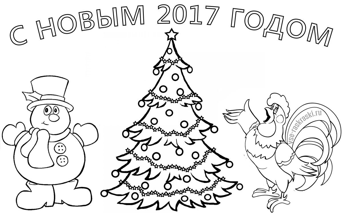 Снеговик рисунок на новый год