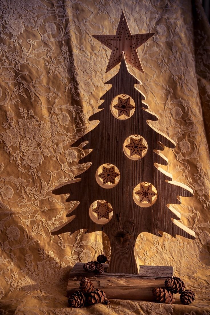 Новогодние из дерева