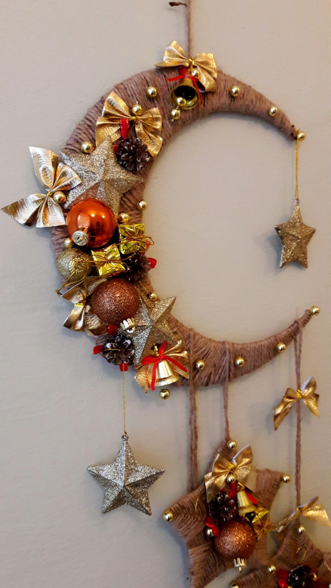 Подвеска а месяц поделка Новогодняя