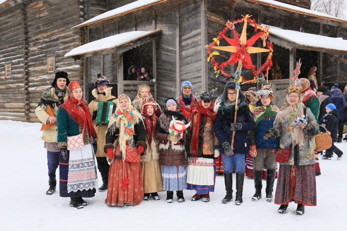 Зимние праздники в Витославлицах Великом Новгороде
