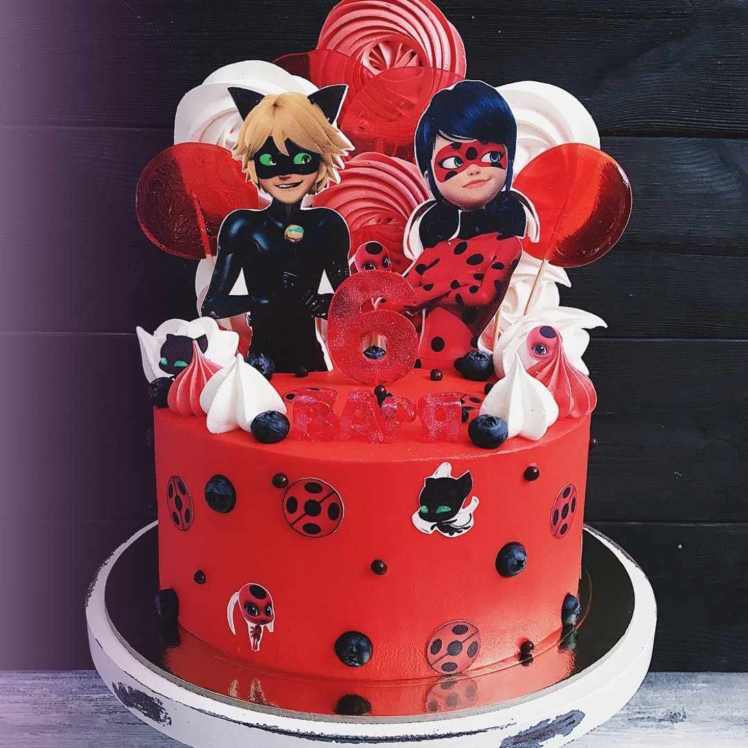 Торт леди баг и супер кот для мальчика