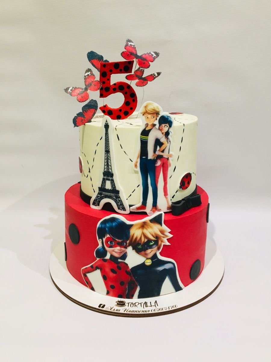 Леди баг сахарная печать