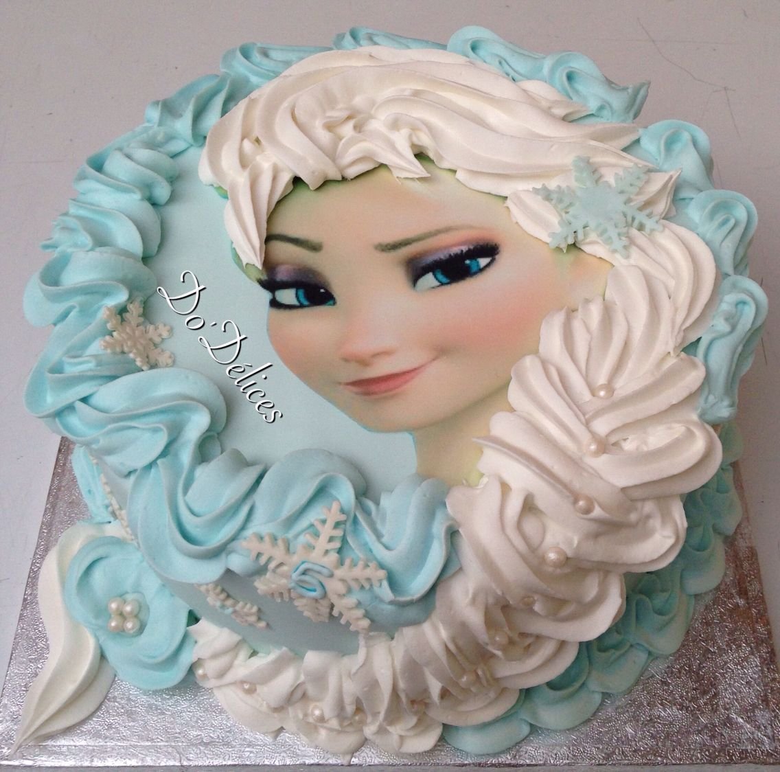 Кремовый торт Эльза и Анна