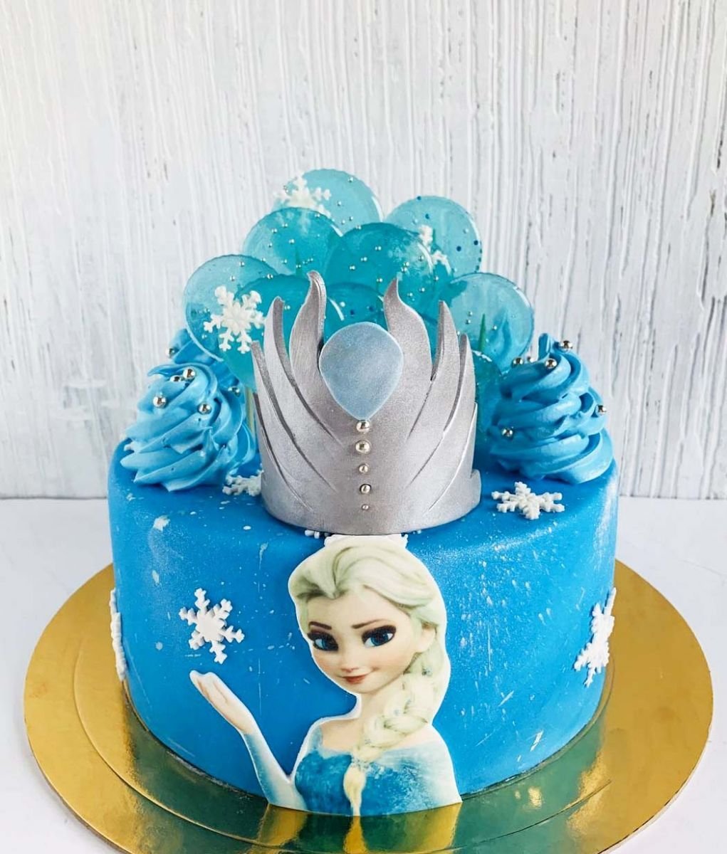 Торт холодная Эльза