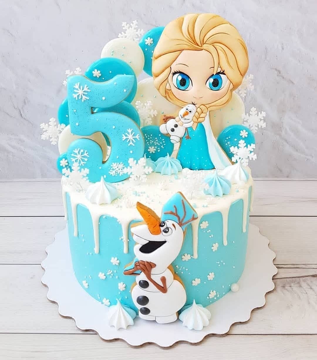 Анна и Эльза торт Анна и Эльза