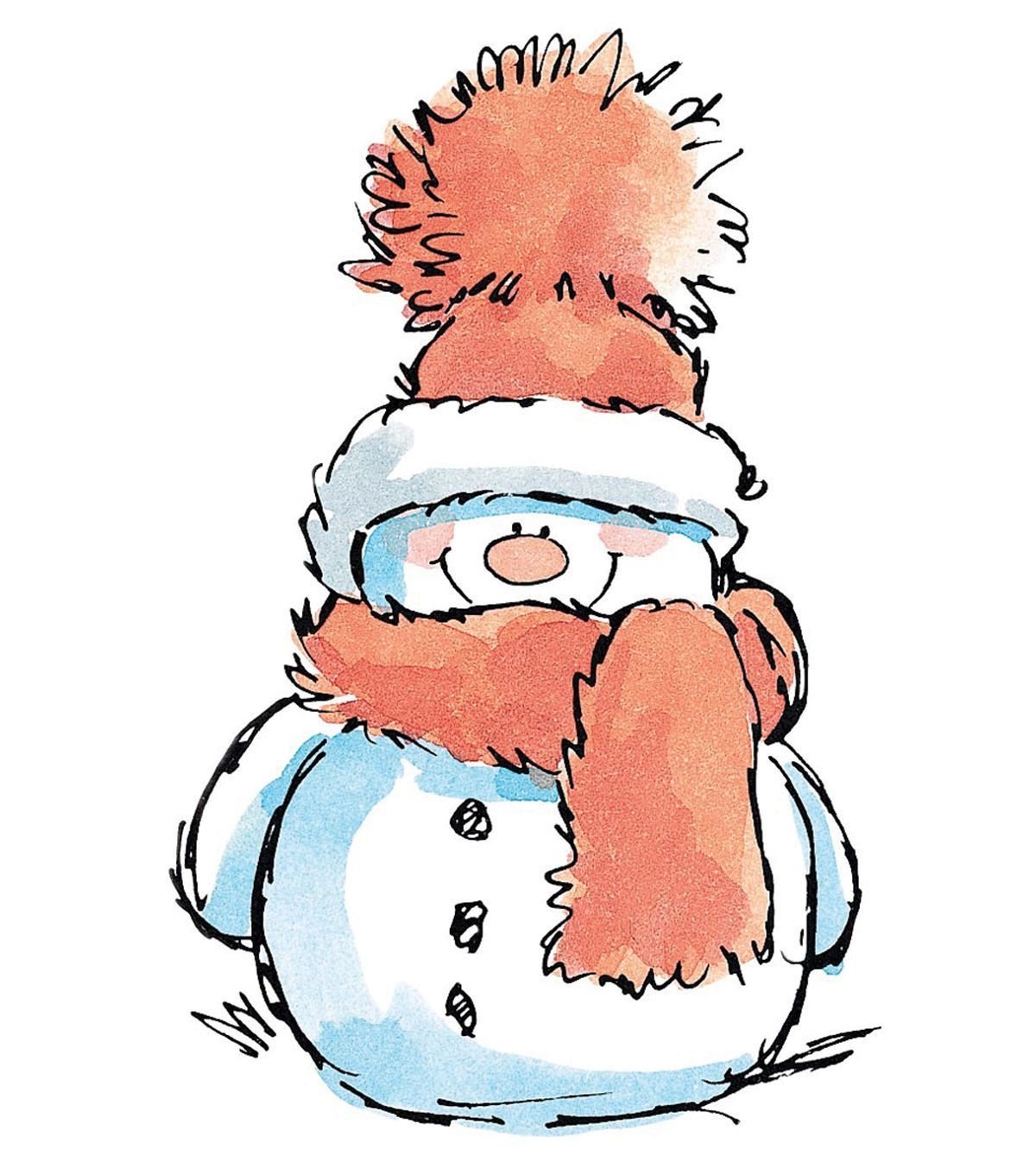 Маленькие зимние картинки для срисовки