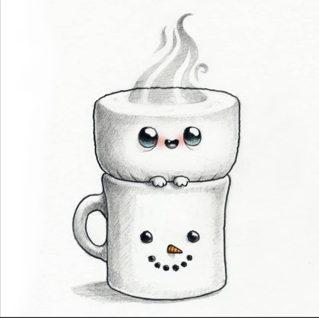 Милые открыточки рисуночки на новый год