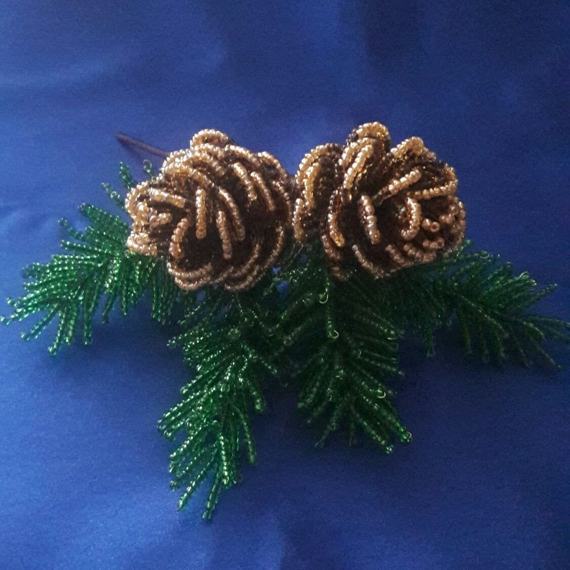 Подарок на новый год из бисера