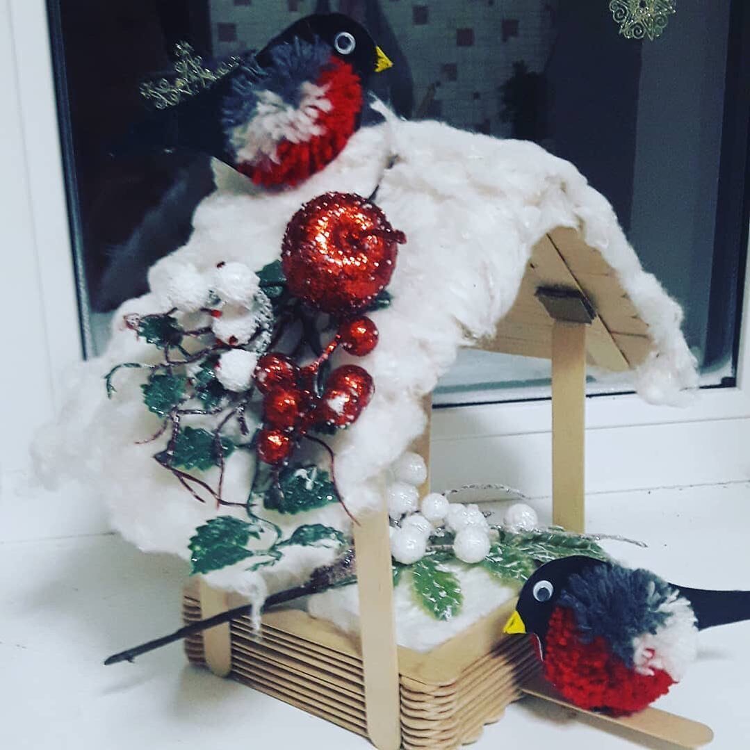 Поделка Новогодняя рукавичка из бумаги