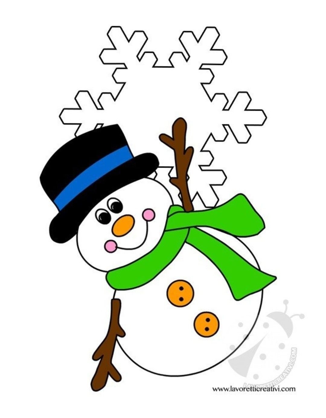 Снеговики на окна трафареты цветные