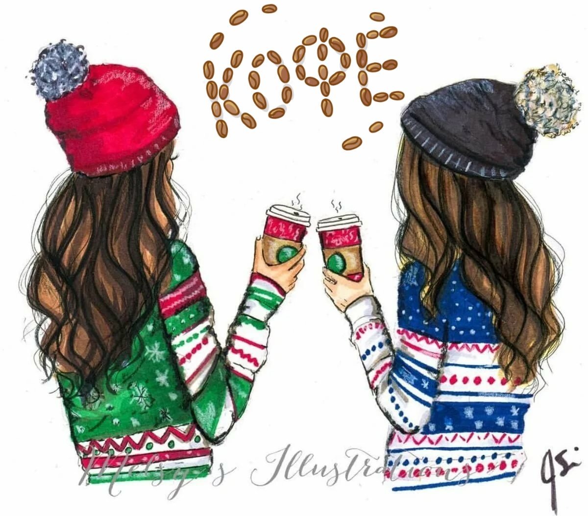 Новогодняя раскраска