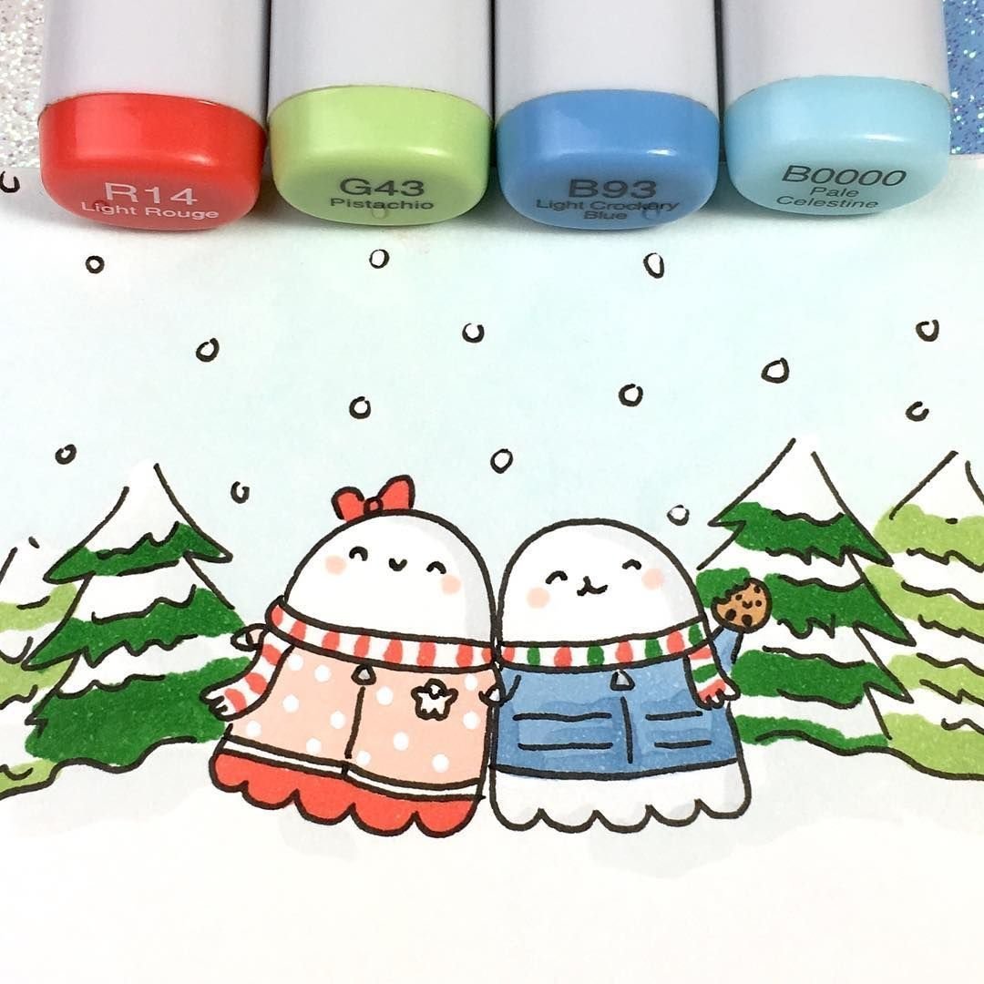 Милые новогодние рисуночки