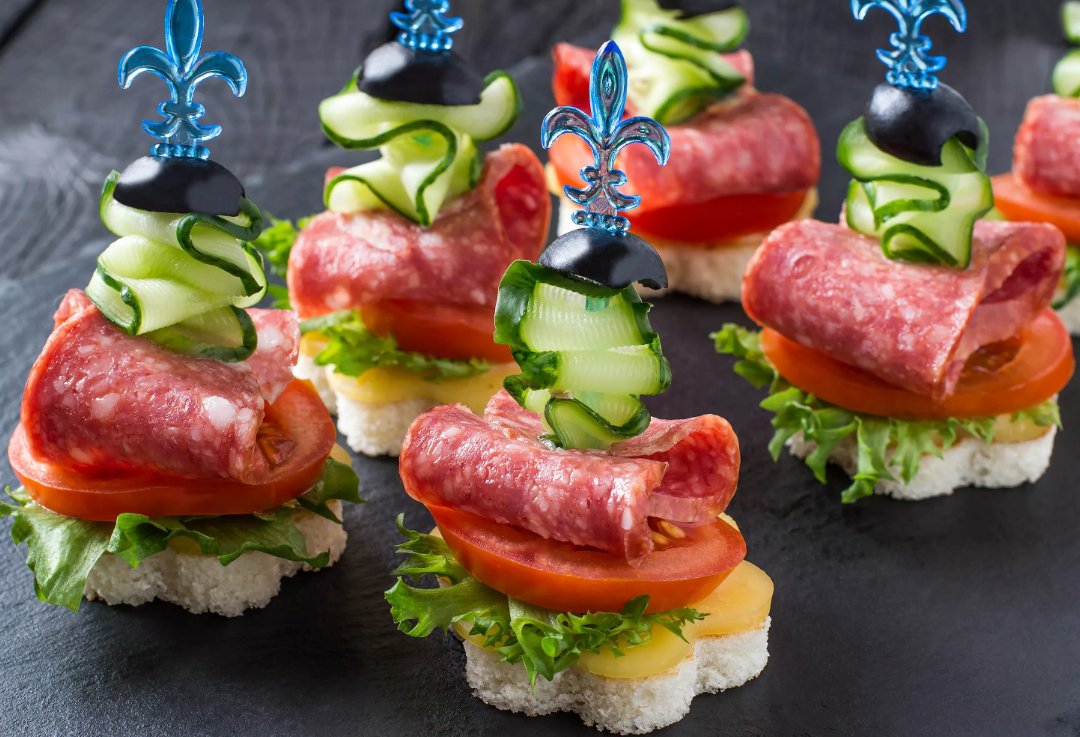 Канапе мясное