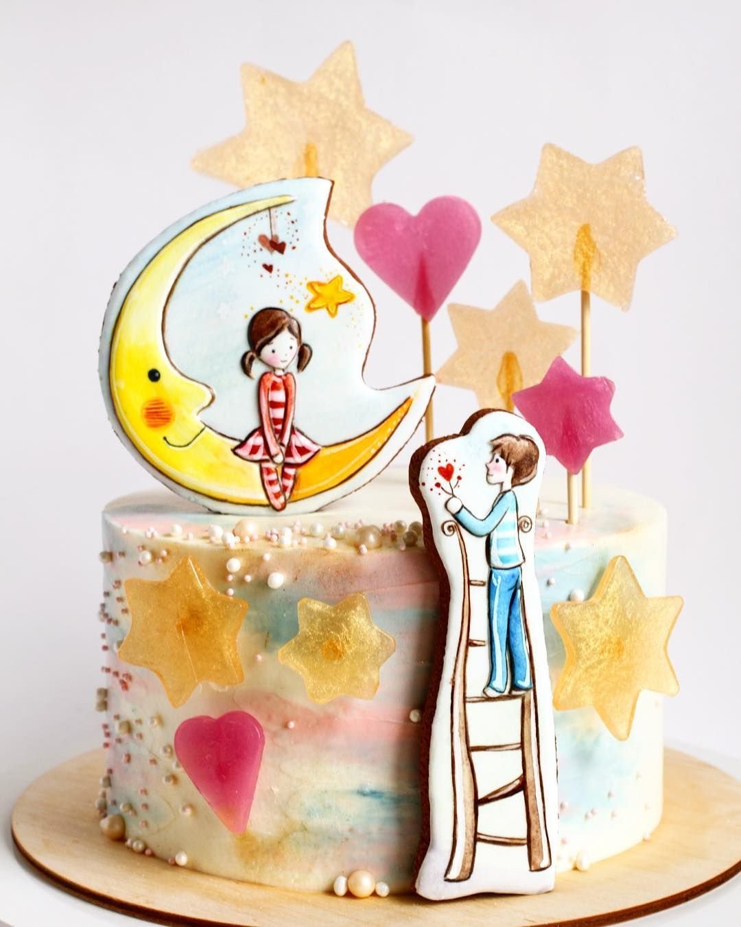 Торт на жемчужную свадьб