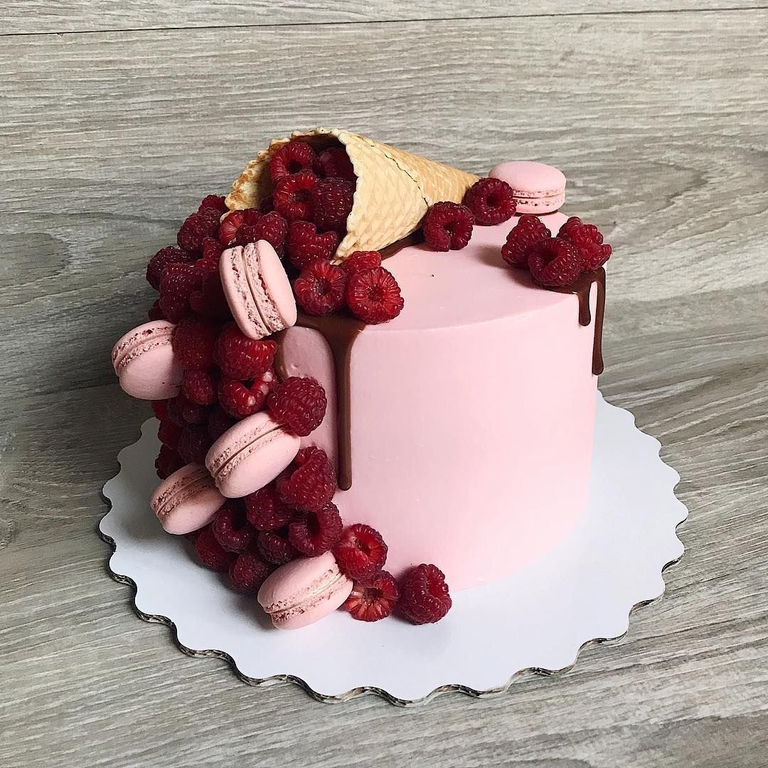 Корейский торт с клубникой