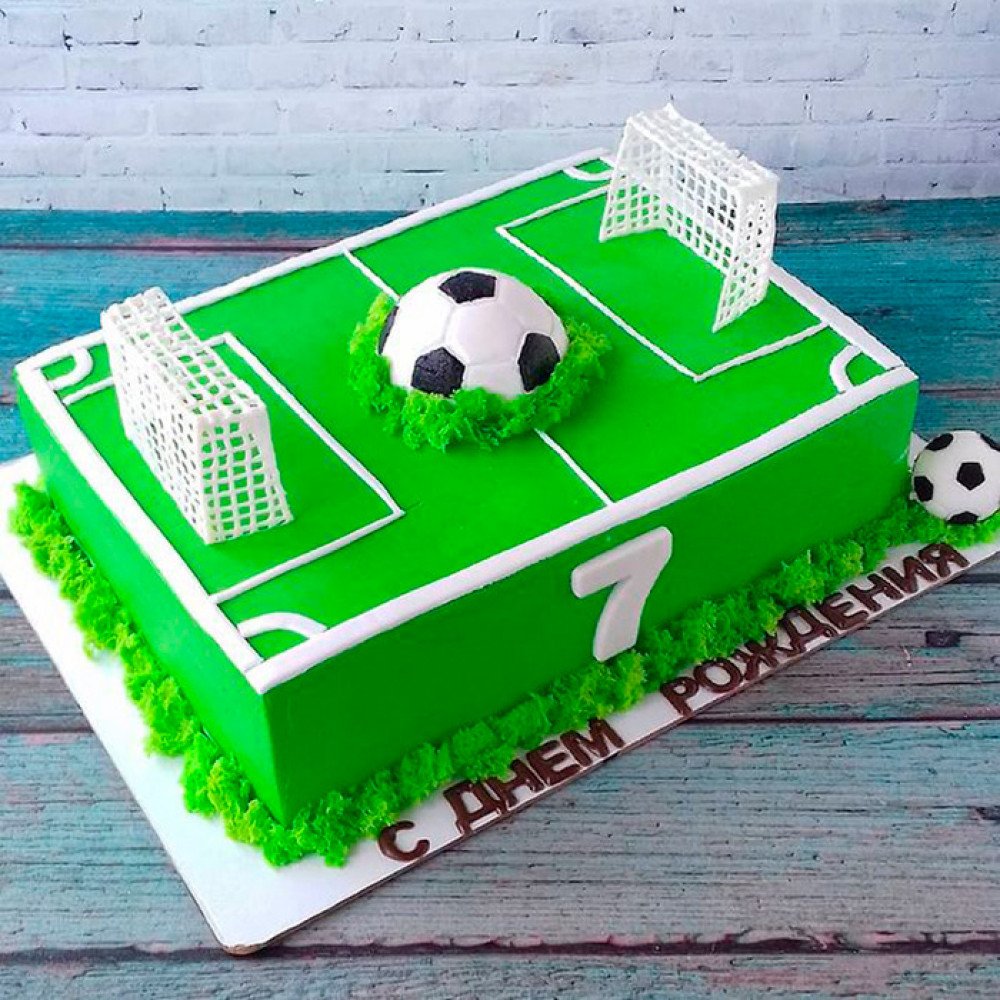 Футбольный торт с логотипом