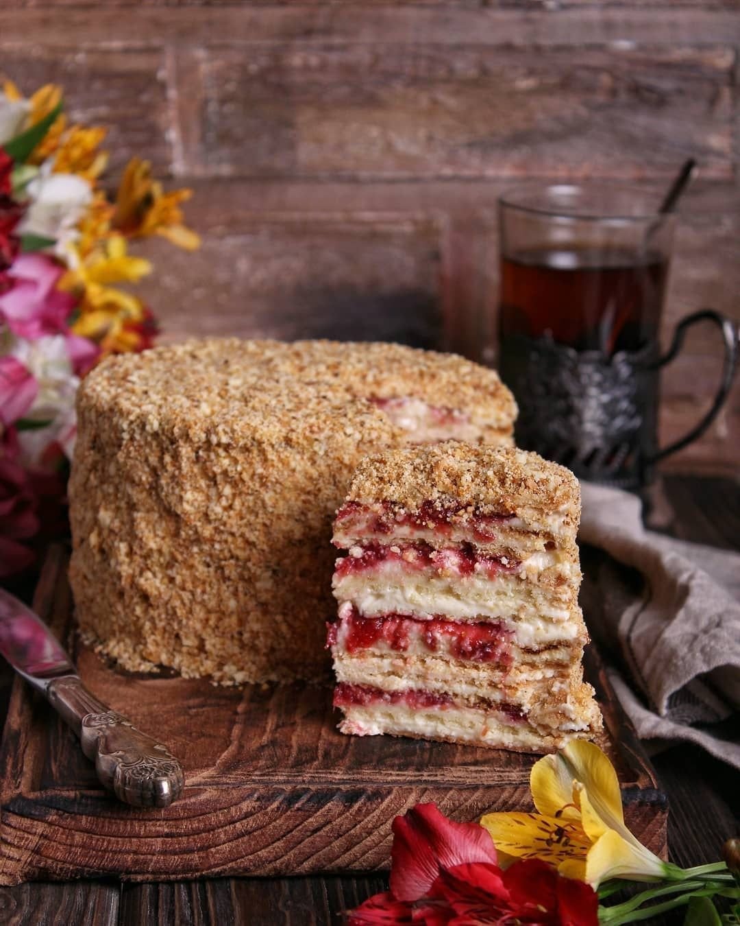 Медовик с начинкой