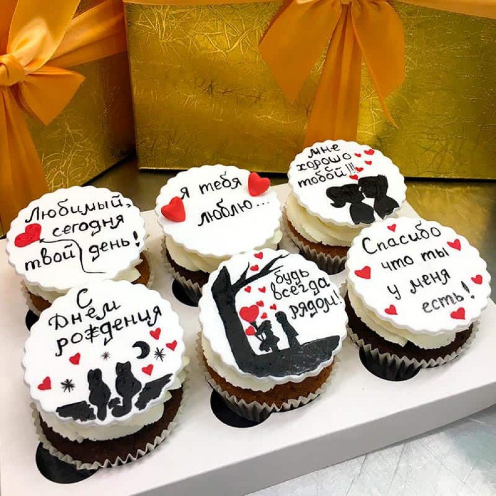 Капкейки на др мужу