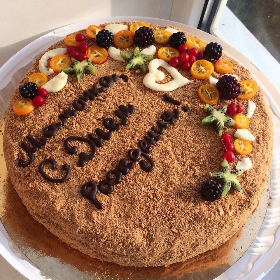 Украшение торта медовика для мужчины