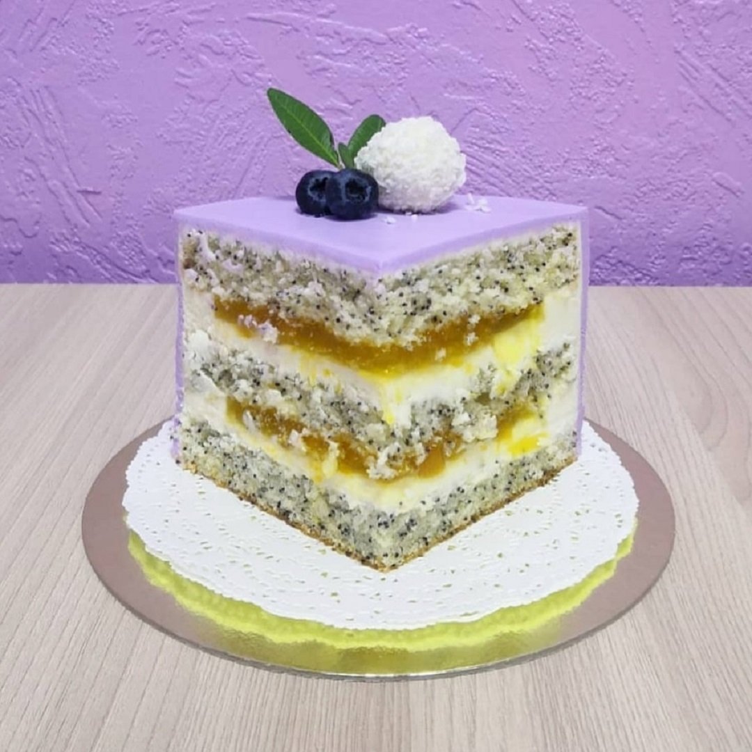 Торт ваниль манго