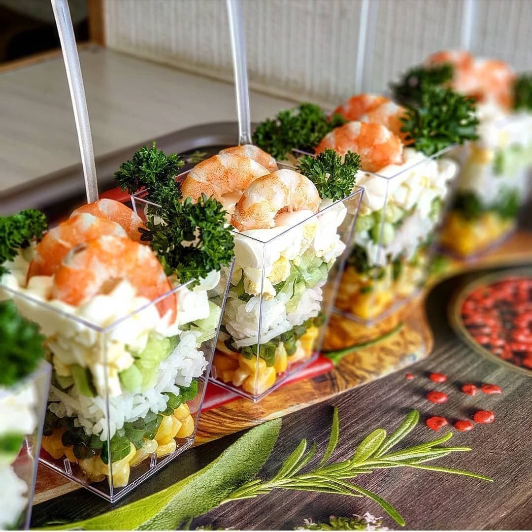 Ресторанная подача салатов