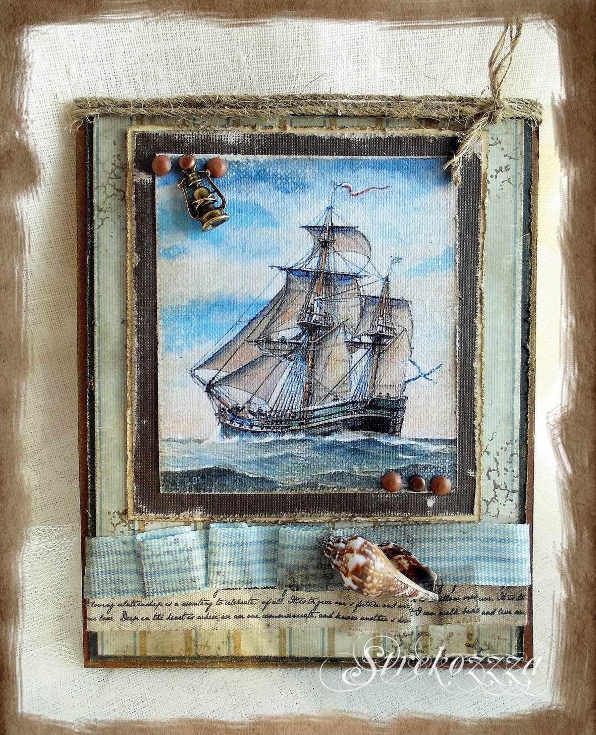 Вид с корабля на море