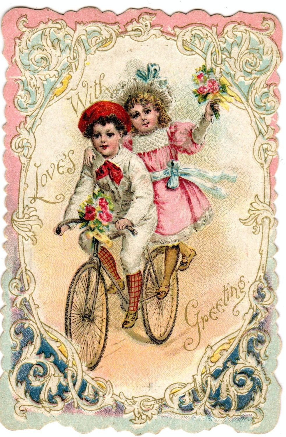 Викторианские открытки с днем Святого Валентина
