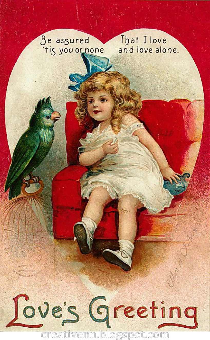 День Святого Валентина ретро открытки