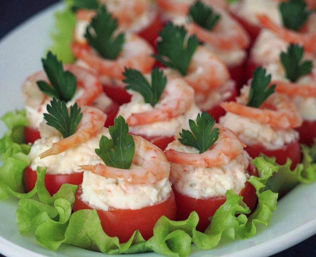 Закуски в корзинках