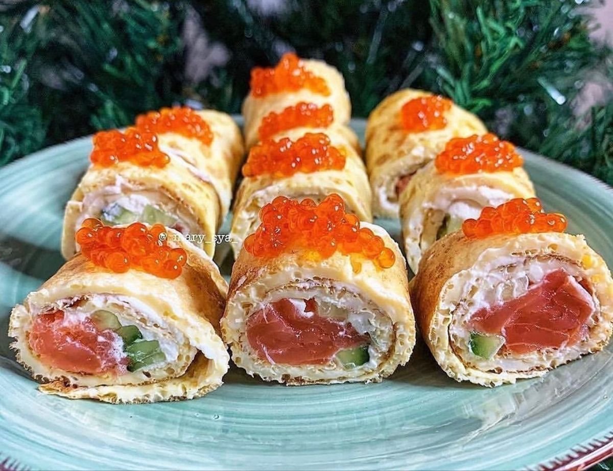 Закуска с блинчиками