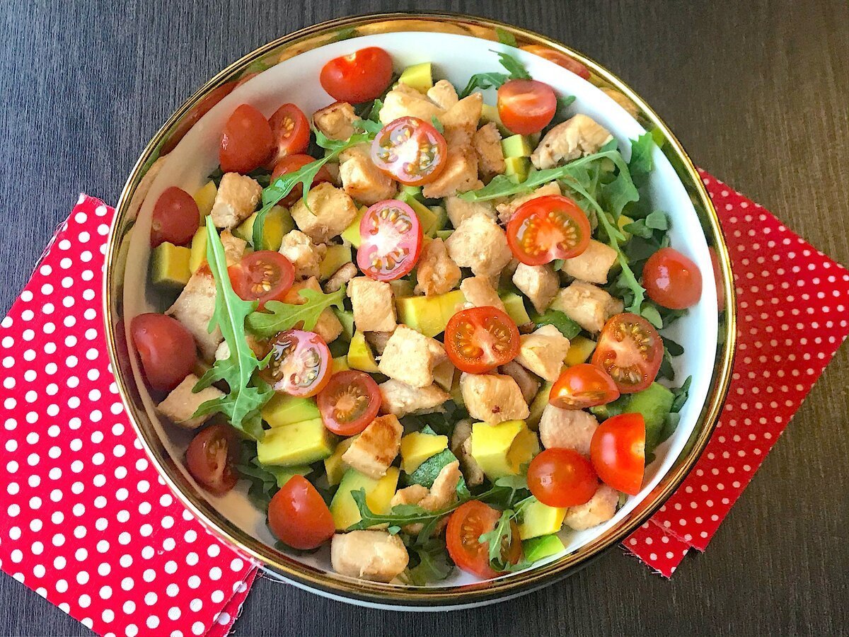 Мясные салаты без майонеза