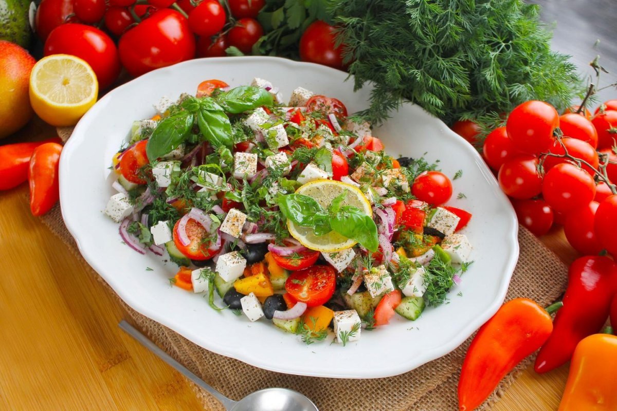 Греческий салат на новый год