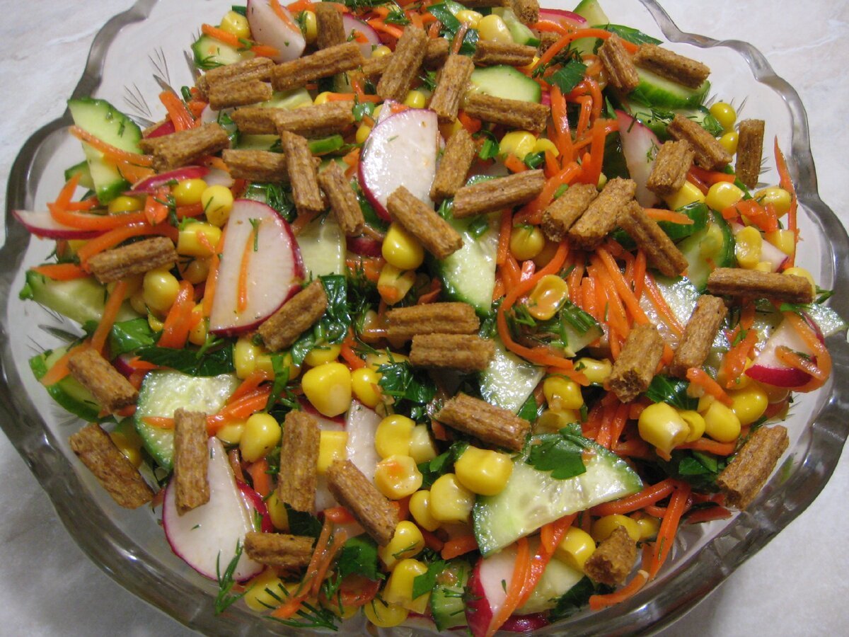 Салат без майонеза пальчики оближешь