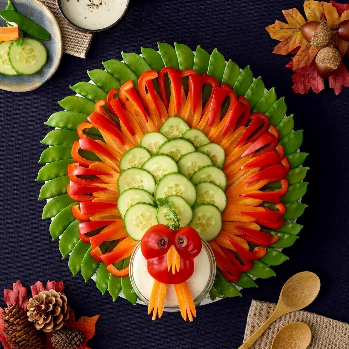 Красивая нарезка овощей и фруктов