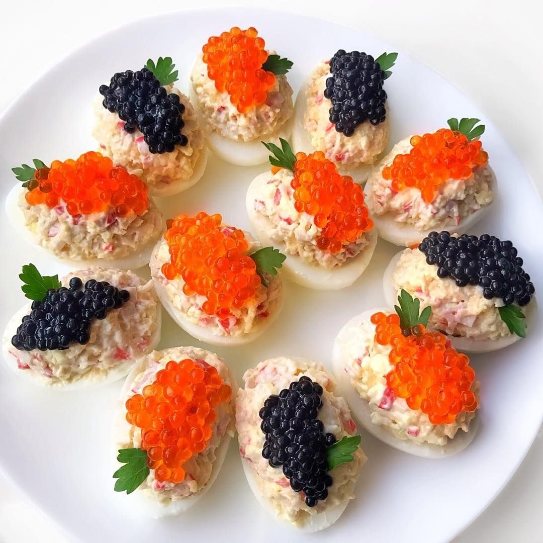 Канапе с икрой