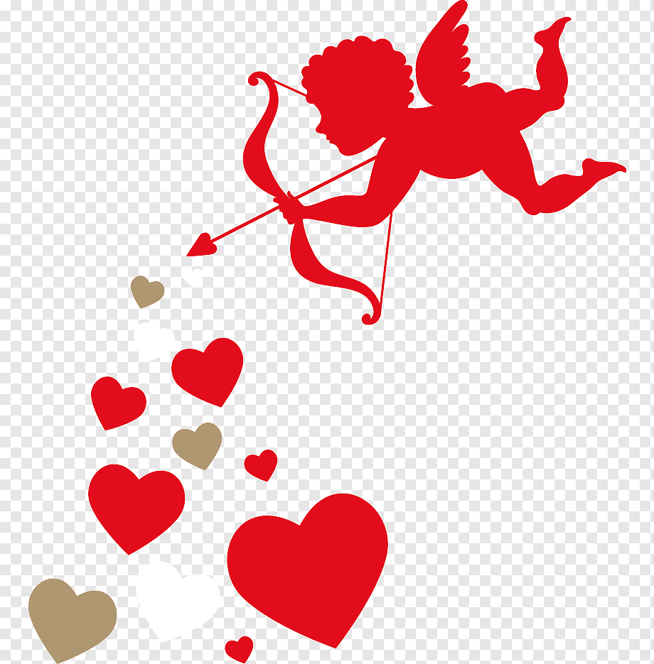 Валентинка с купидоном