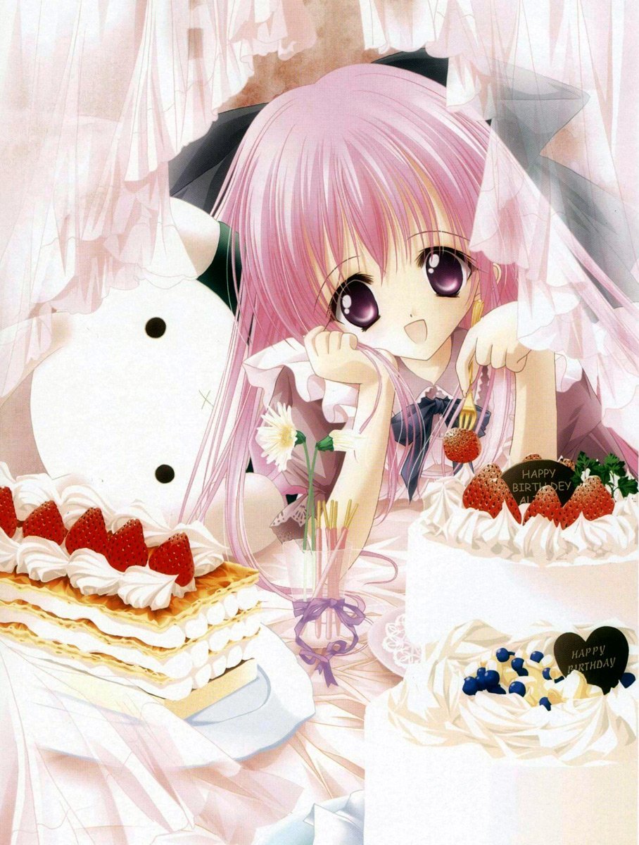 Торт аниме на день рождения