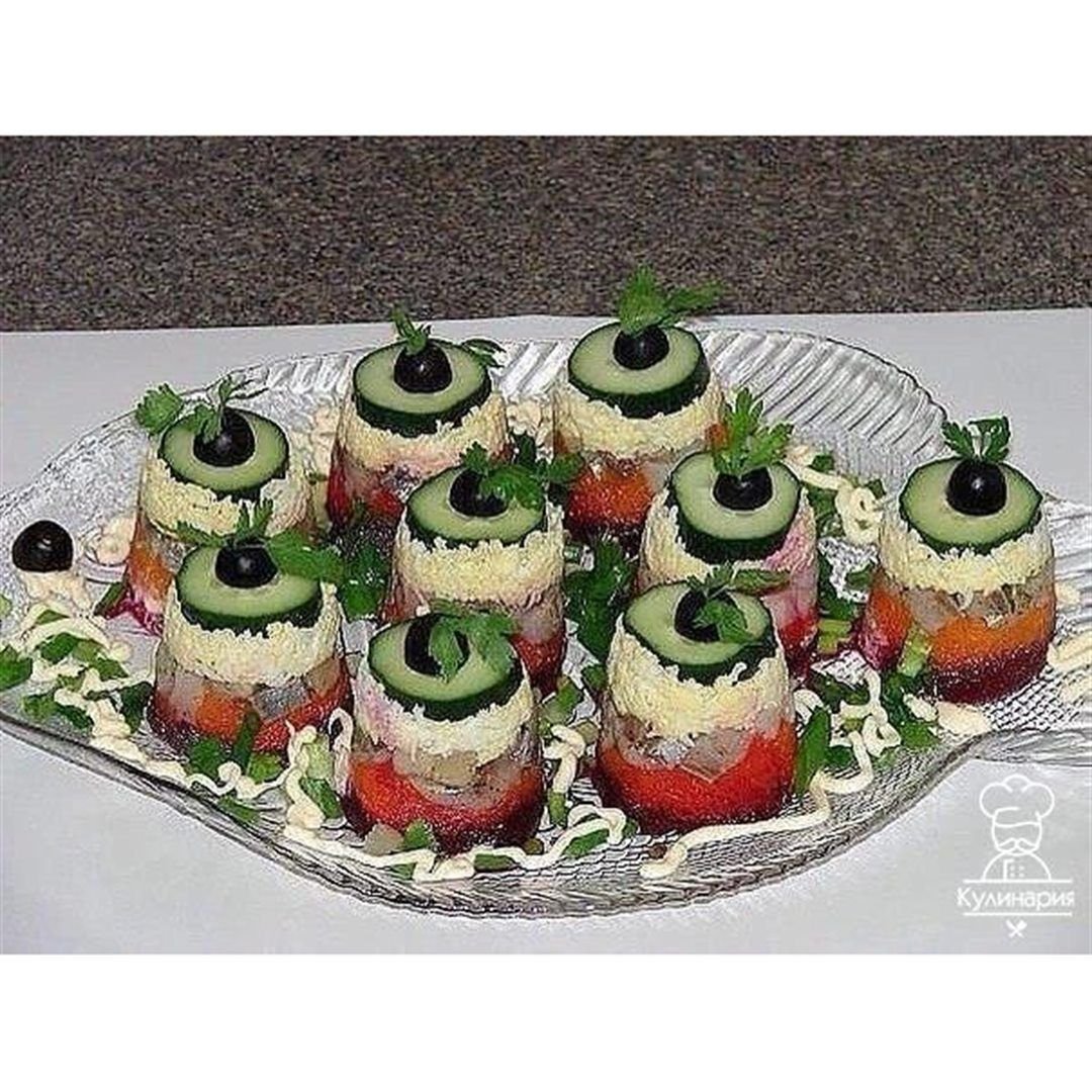 Закуска рулет из селедки на праздничный стол