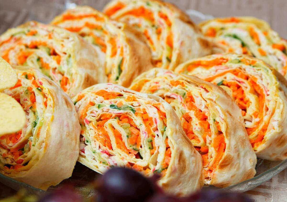 Закуска рулет из лаваша