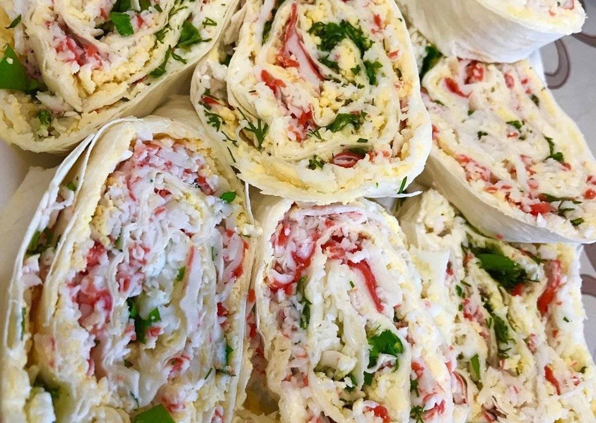 Закуски из лаваша на праздничный стол