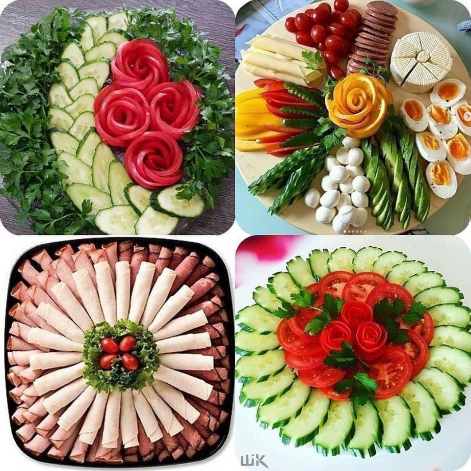 Красивая нарезка фруктов с ананасом