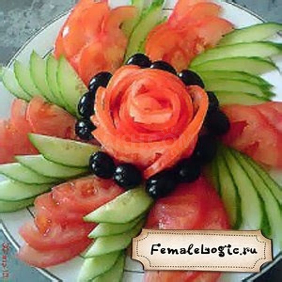 Нарезка на праздничный стол фрукты овощи