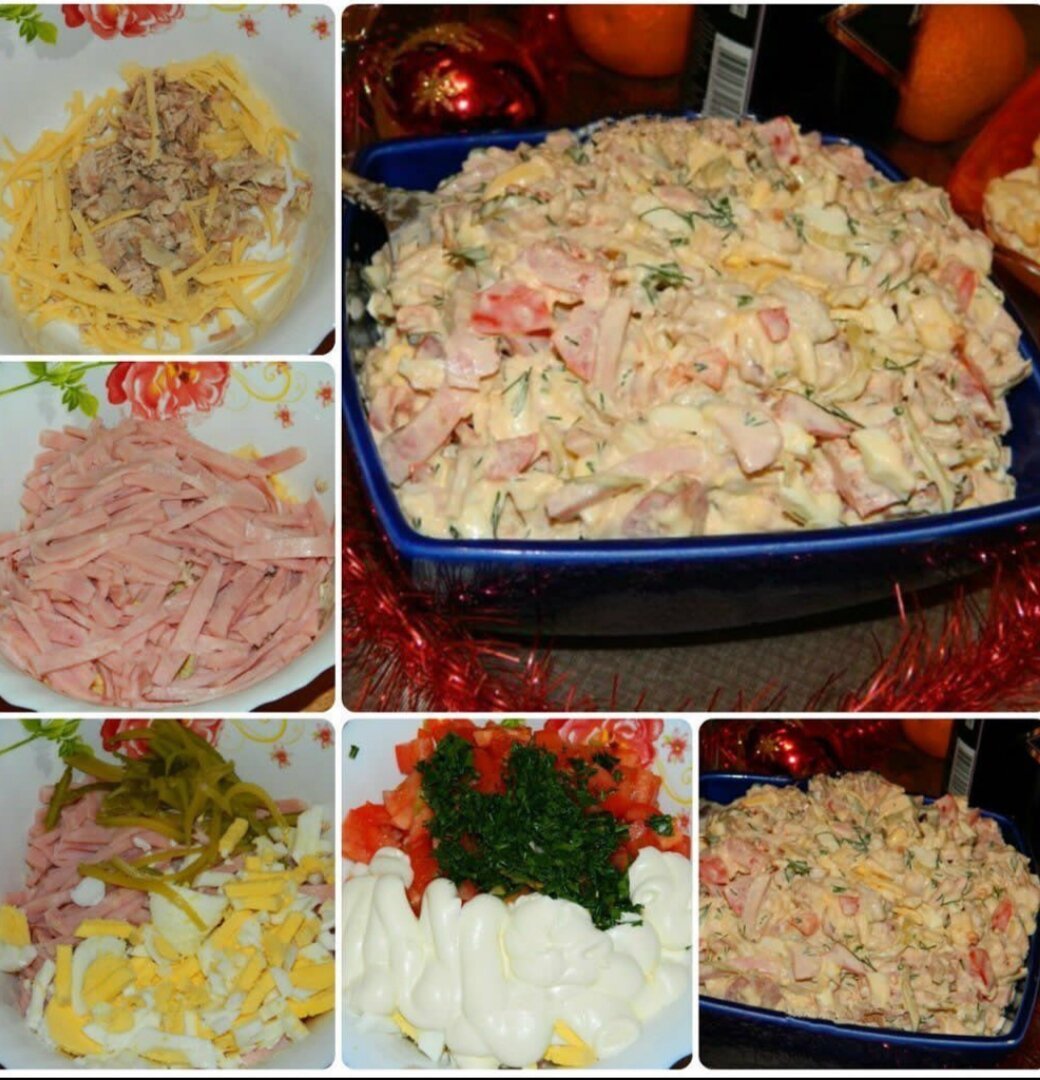 Салат с куриной грудкой
