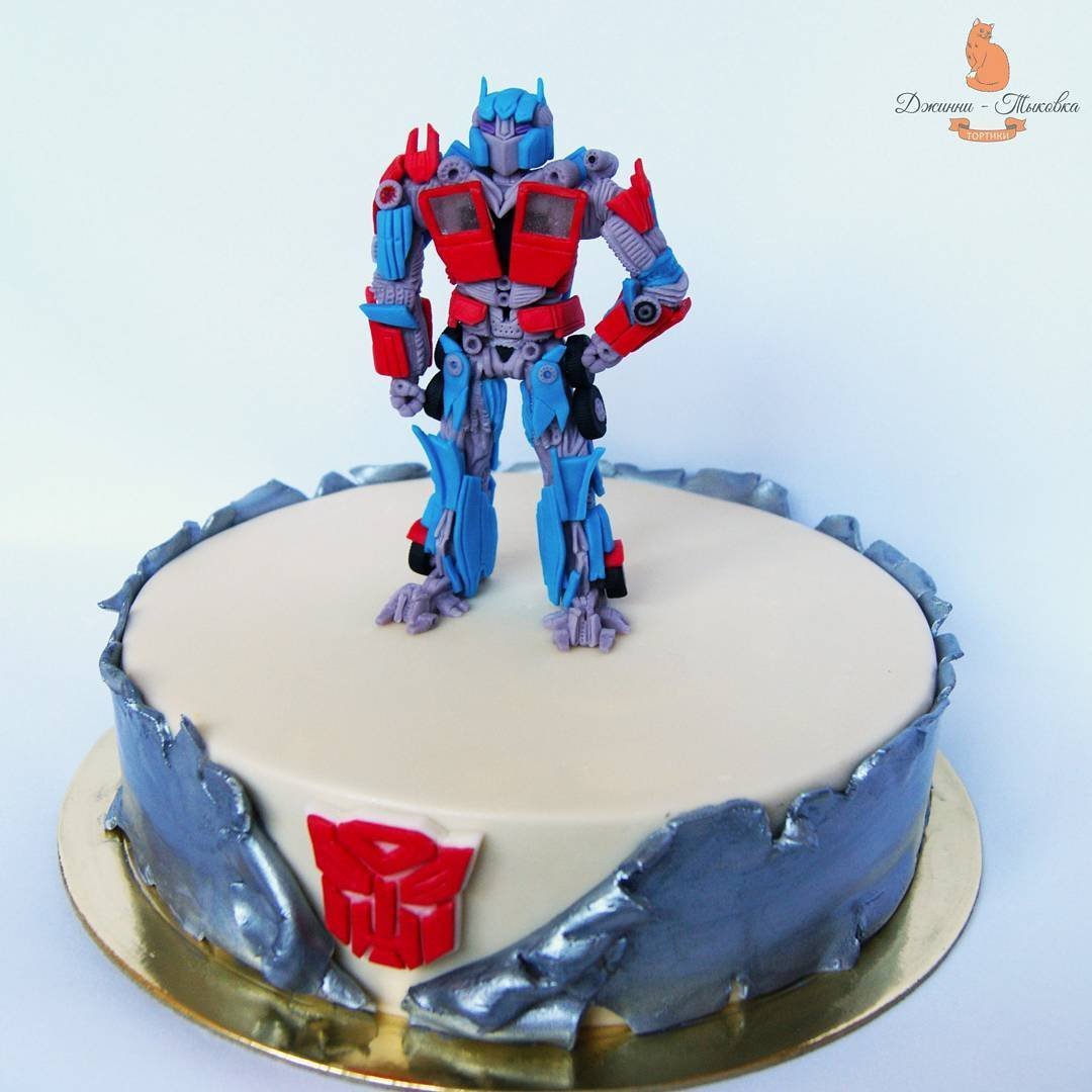 Торт трансформеры для мальчиков Бамблби