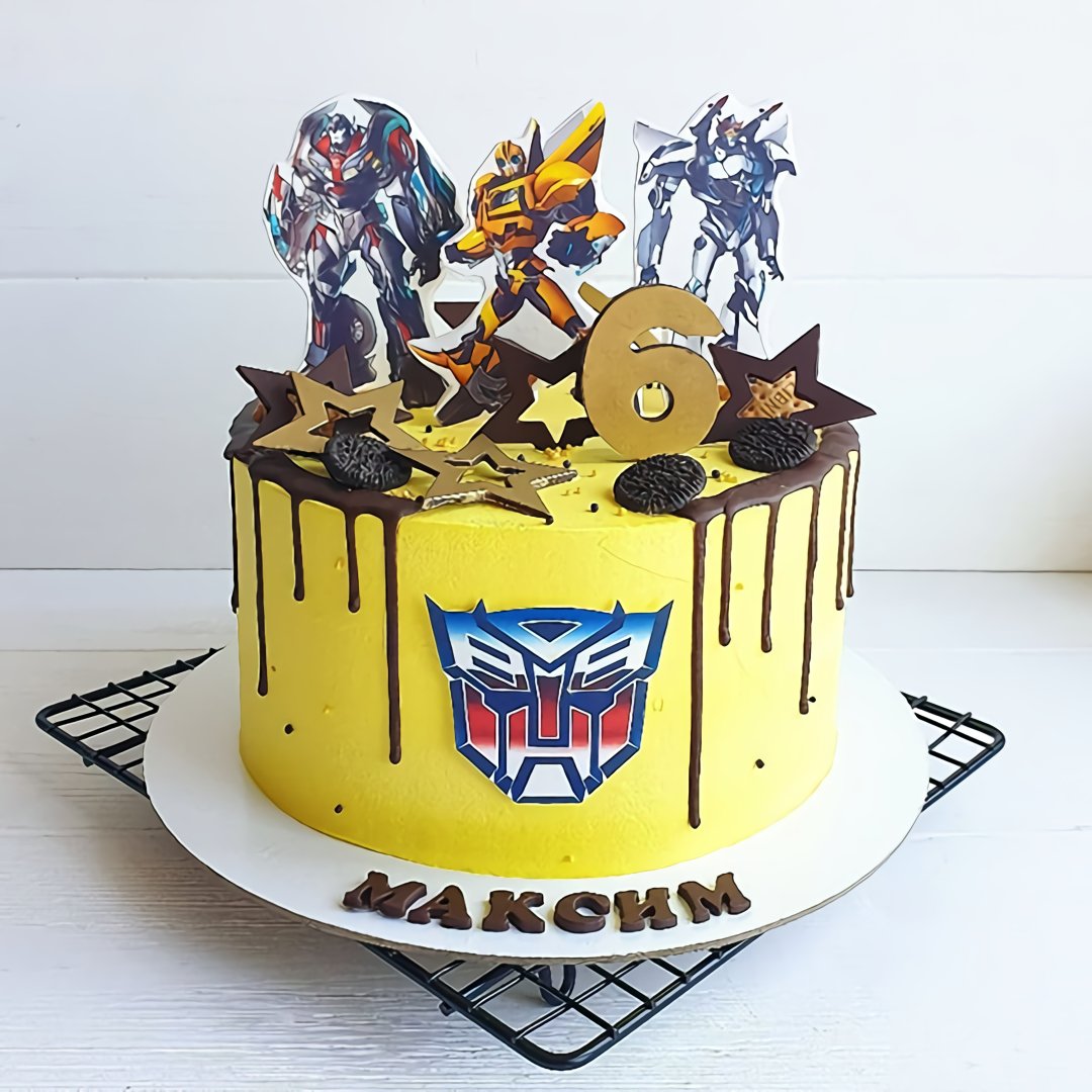 Торт робот трансформер Бамблби