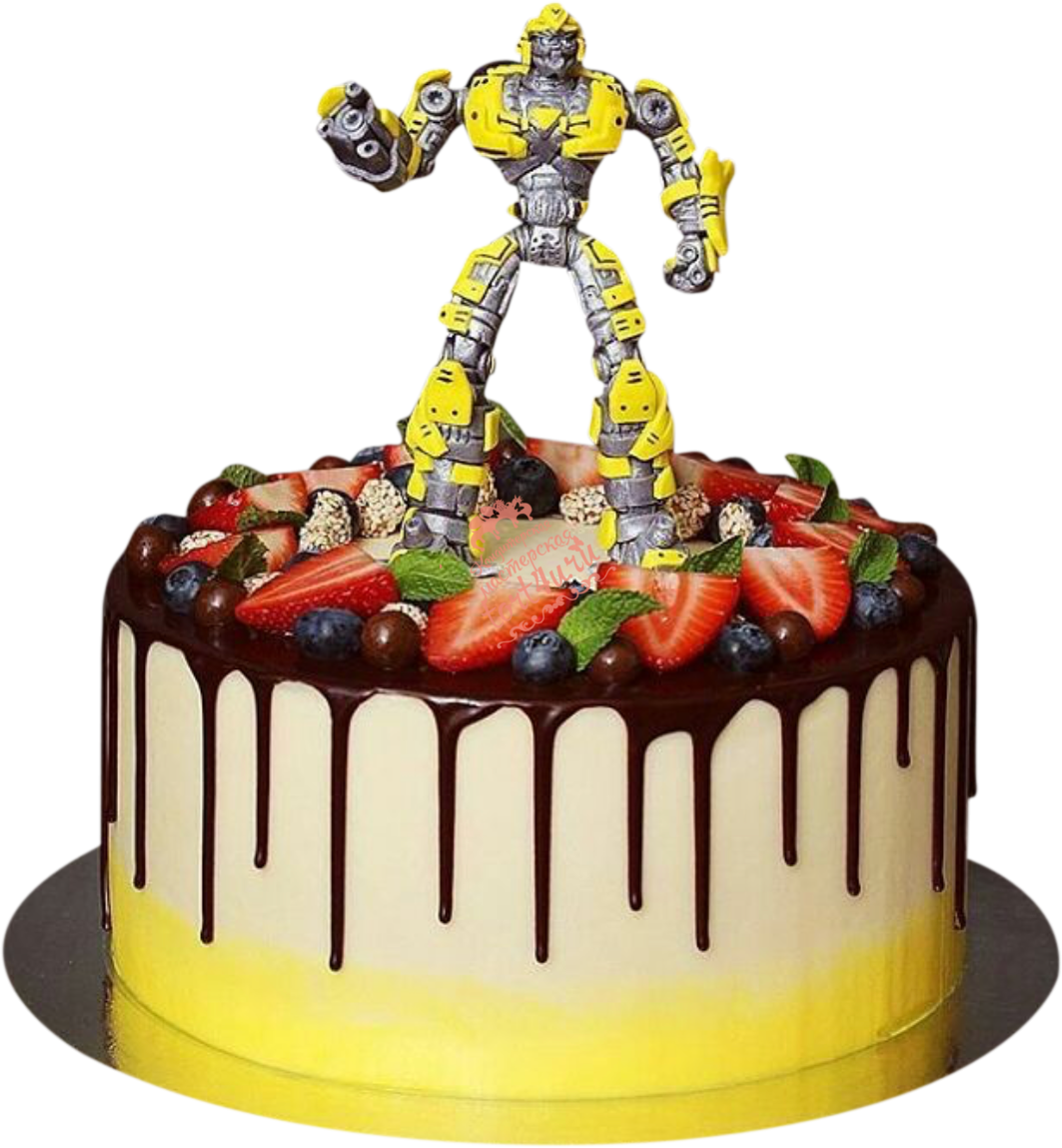Торт «трансформеры - Бамблби»