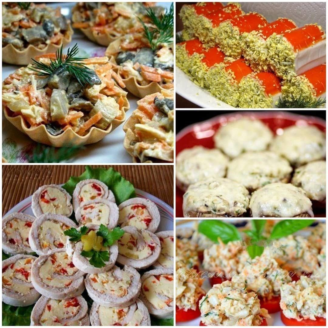 Канапе ветчина сыр чери