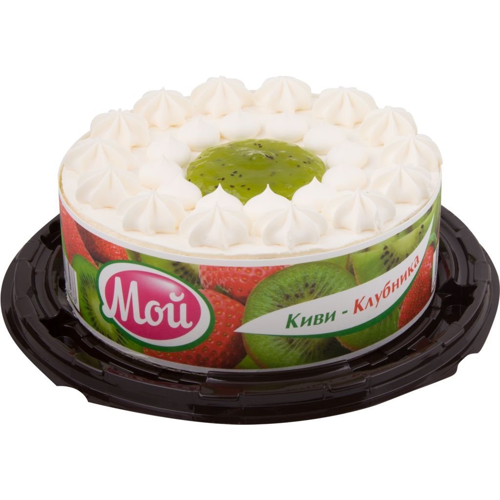 Пирог с киви и клубникой