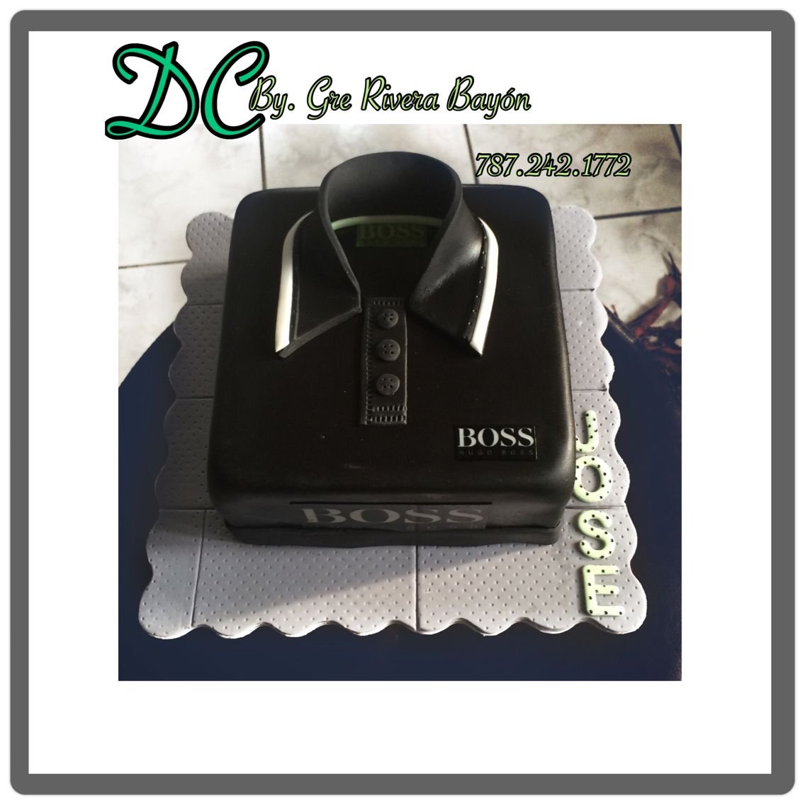 Торт для мужчин Hugo Boss черный