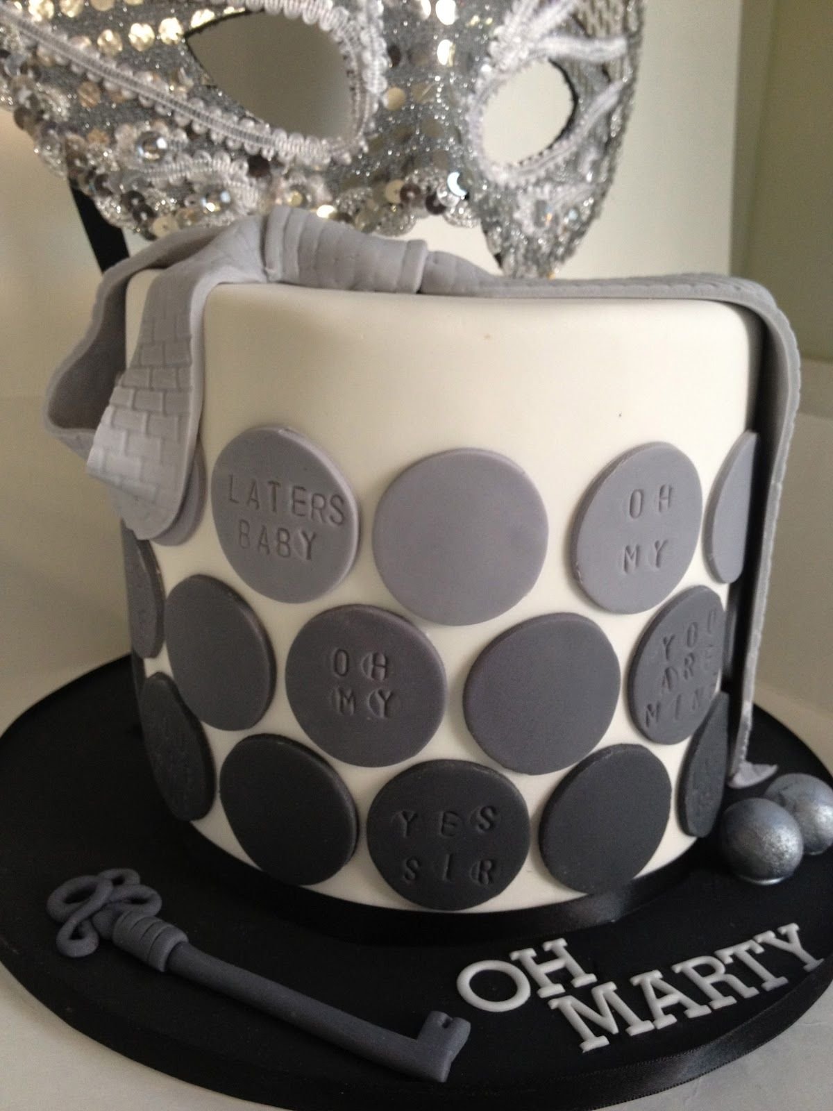 Торт 50 оттенков серого